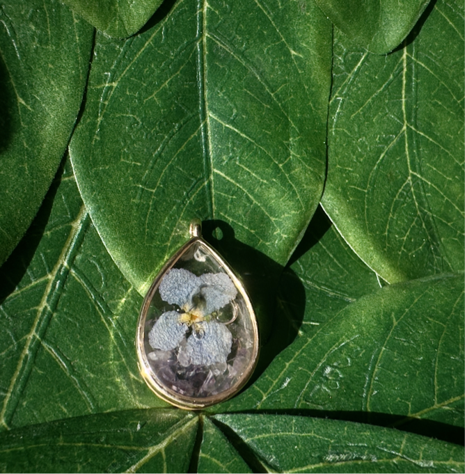 Wild Violet & Amethyst Necklace