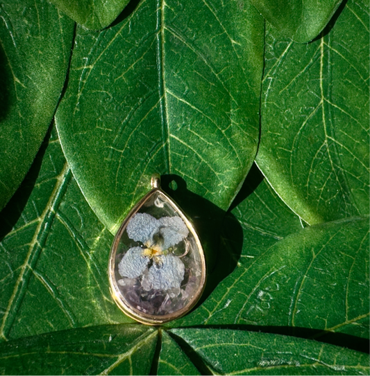 Wild Violet & Amethyst Necklace